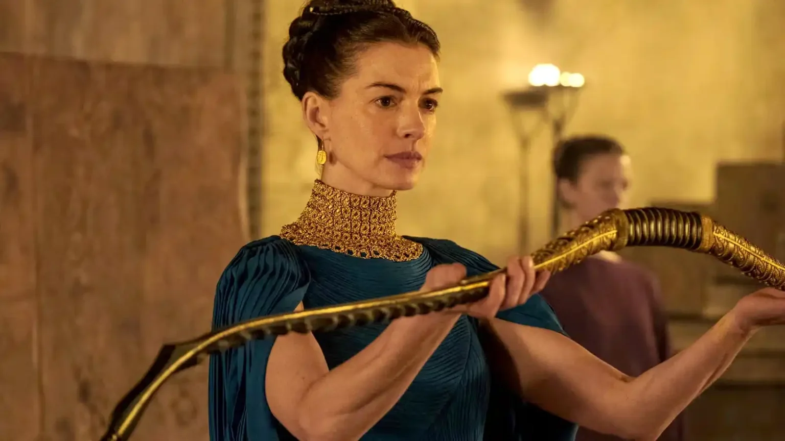 The Odyssey Drops Out of the Box Office Top 15, but Its $1.789 Billion Run Is No Less Impressive Anne Hathaway appears as Penelope in Christopher Nolan’s film The Odyssey.